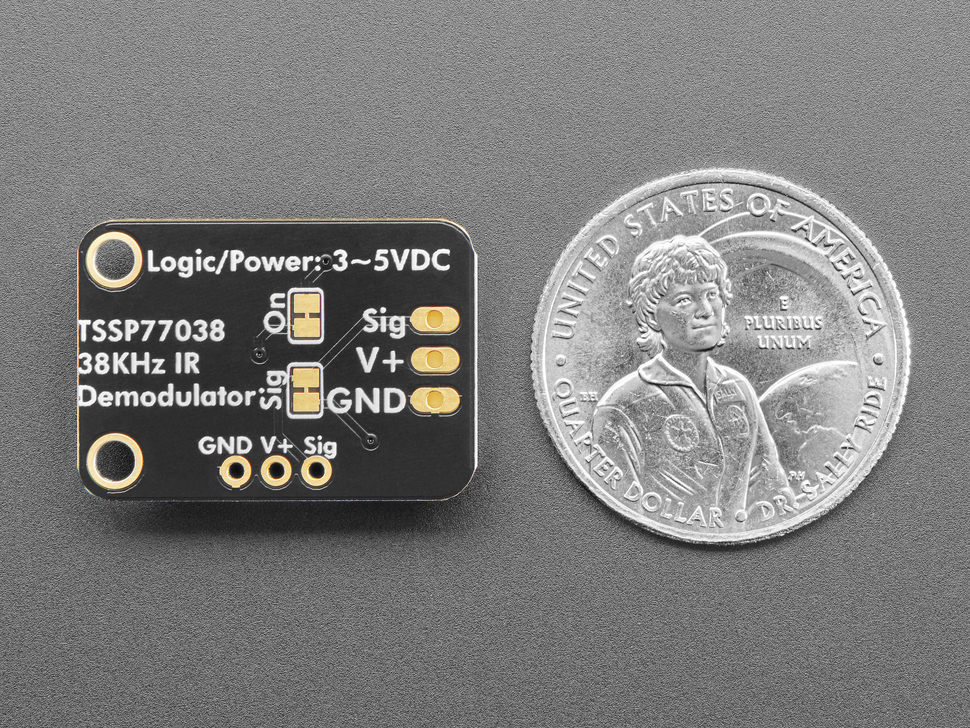 Adafruit TSSP77038 38KHz Infrared IR Demodulator Breakout - STEMMA JST PH 2mm (แท้ Adafruit, USA)