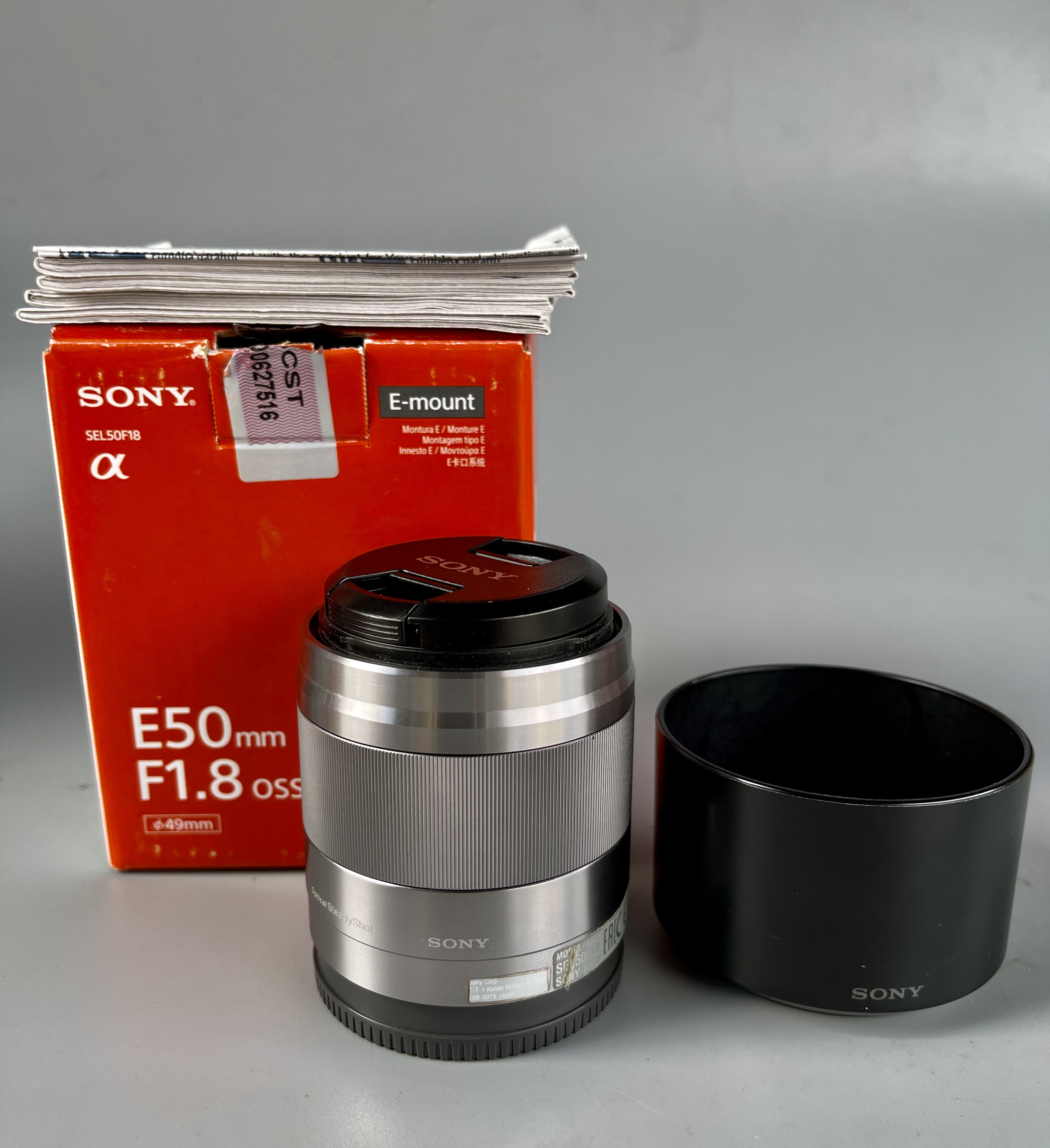 ขายเลนส์Sony E 50mm f1.8 OSS หมดประกันศูนย์ หน้าเลนส์สวย ใส ไร้รา ใช้กับ E mount ทุกรุ่น