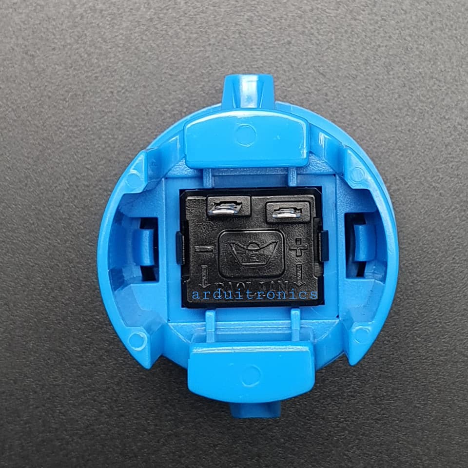 Arcade Button Blue (สีฟ้า แบบฐานสูง) ปุ่มกดตู้เกม สวิตช์ปุ่มกดติดปล่อยดับ สีฟ้า