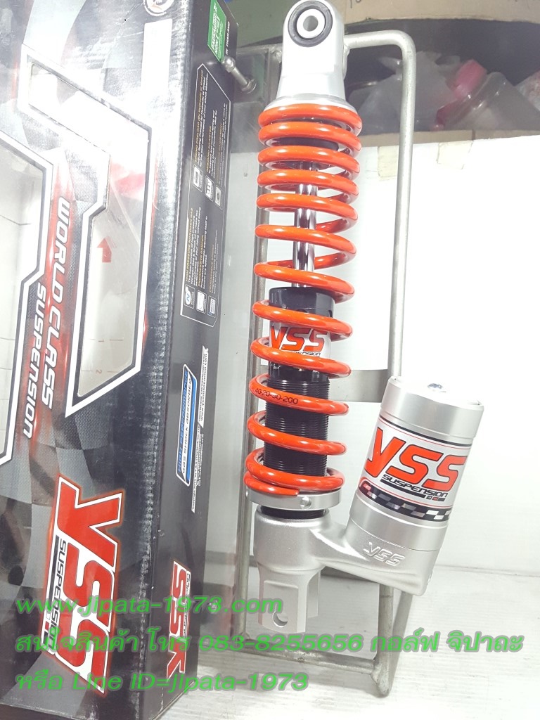 (QBIX) โช้คอัพหลังเดี่ยว ยี่ห้อ YSS รุ่น OK302 สำหรับรถรุ่น Yamaha QBIX