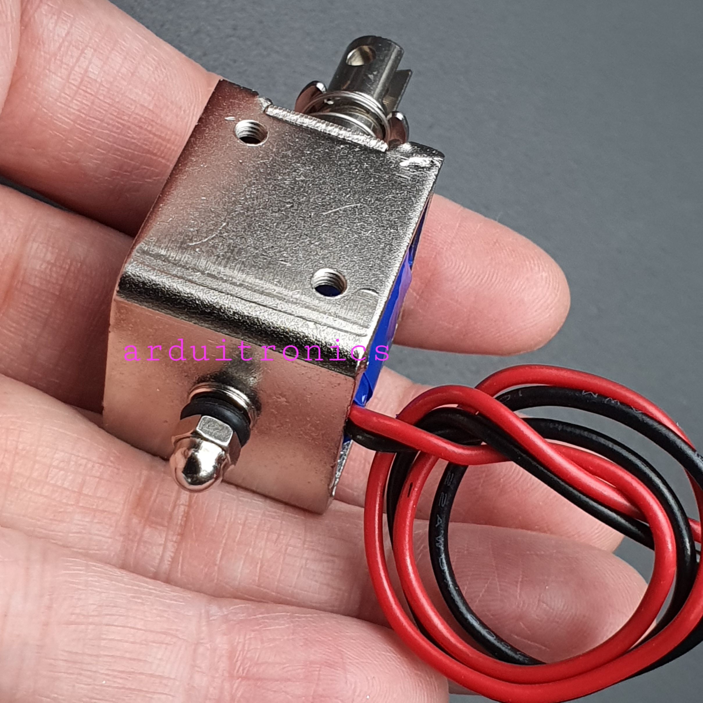 กลอนไฟฟ้า กลอนประตูไฟฟ้า JF-0826B 6V / 2A รีเซ็ต 10mm Push Pull Type Open Frame Solenoid แม่เหล็กไฟฟ้าโซลินอยด์แม่เหล็กไฟฟ้า