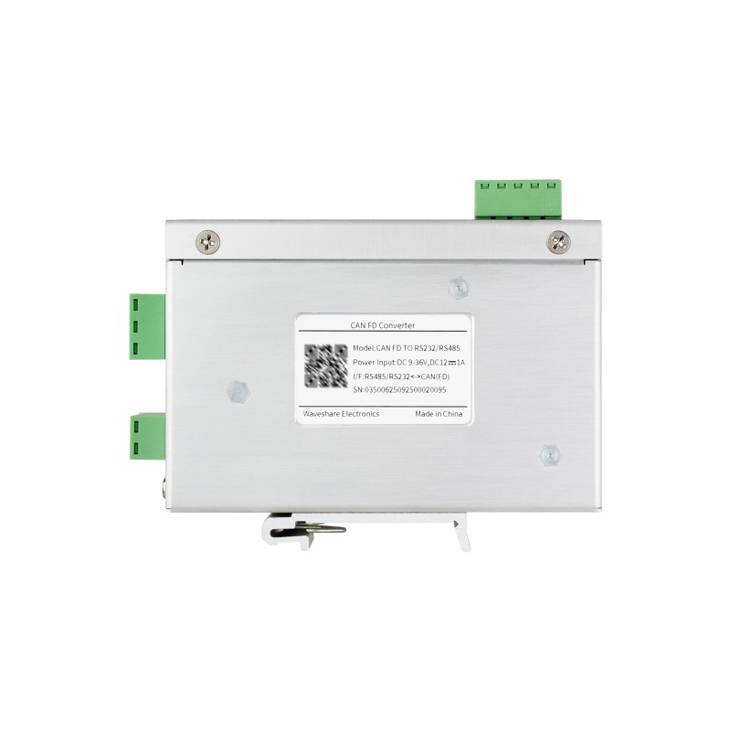 CAN FD Protocol Converter, CAN FD To RS232/RS485 Bidirectional Data Communication, Supports 5 Data Conversion Modes And CAN 2.0A/2.0B Protocols, Rail-mount Support (แท้จาก WaveShare)