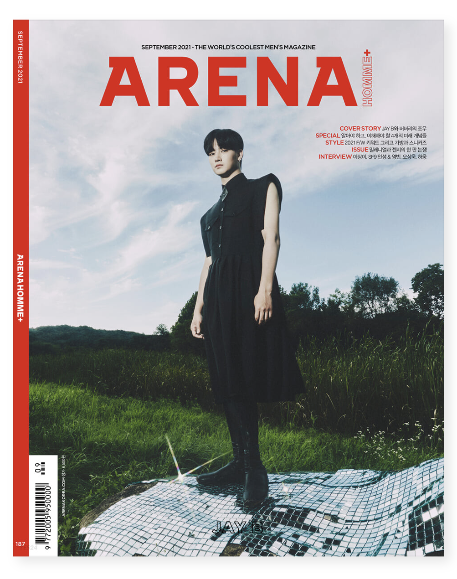 นิตยสาร ARENA HOMME+ 2021.09 B หน้าปก JAY B แบบ A ver