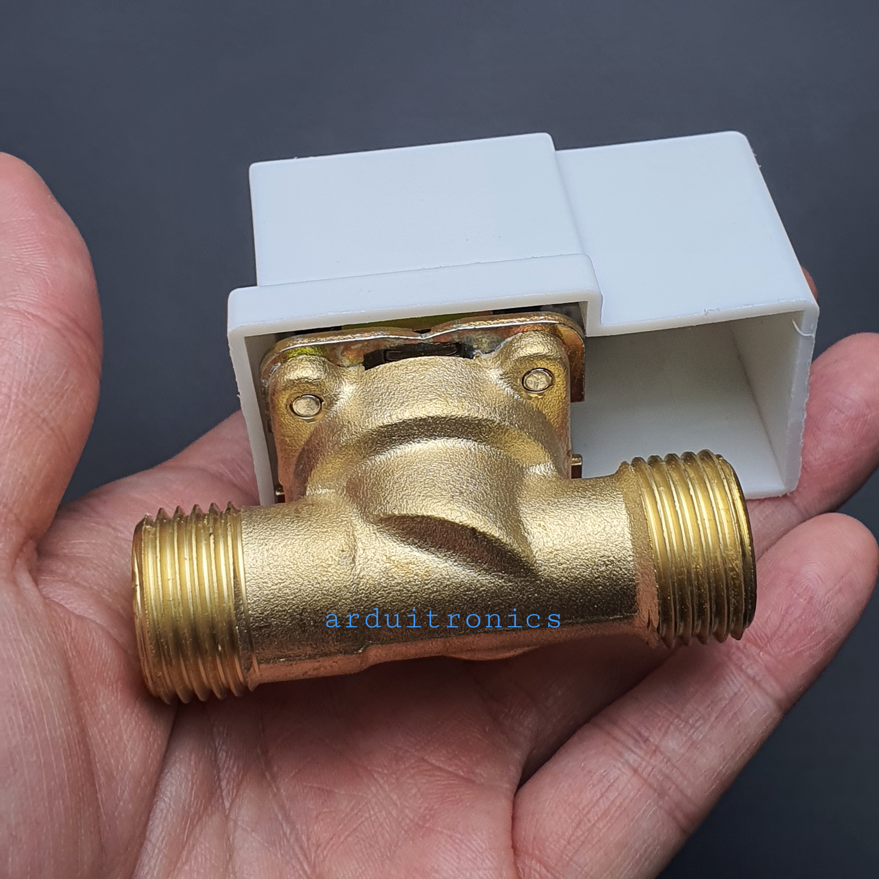 Solenoid Valve โซลินอยด์วาล์วน้ำเกลียวนอก ทองเหลือง NC ปกติปิด 1/2" 4หุน 12VDC