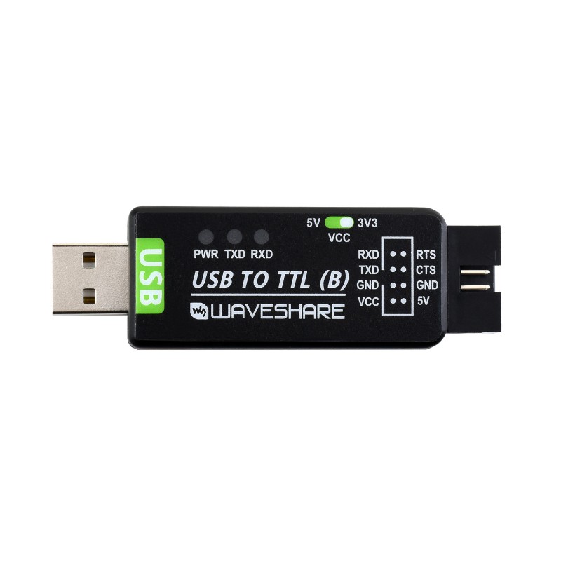 Industrial USB TO TTL Converter, Original CH343G Onboard, Multi Protection & Systems Support (แท้จาก waveshare)