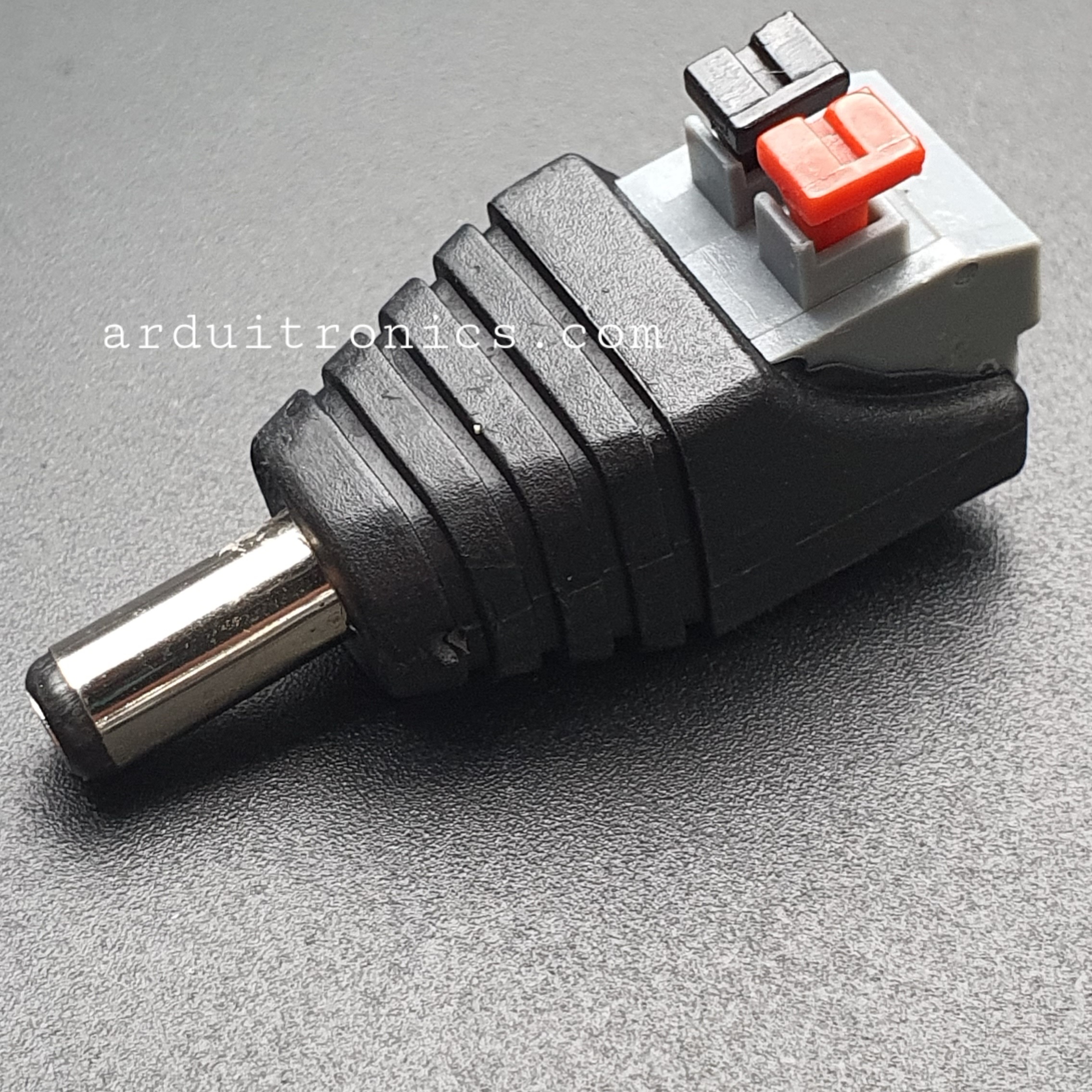 DC Power Connector DC Jack หัวแจ็ค ตัวผู้ Male Adapter Jack Plug 5.5 x2.1 mm ขนาดพอดีกับหัว Jack Arduino ไม่ต้องบัดกรี