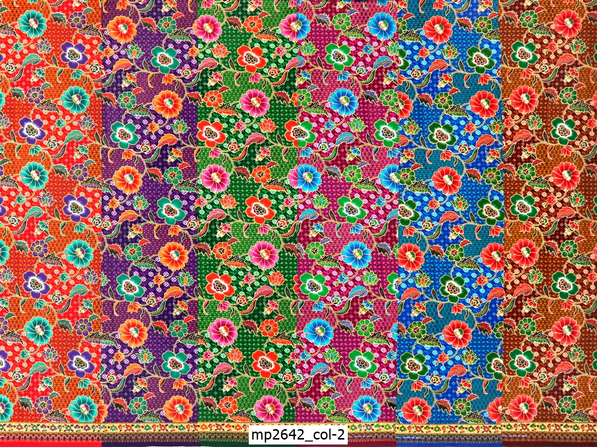 [D-MP2642] ผ้าถุงแม่พลอย 1.8เมตร เย็บพร้อมนุ่ง คอตต้อน 100%