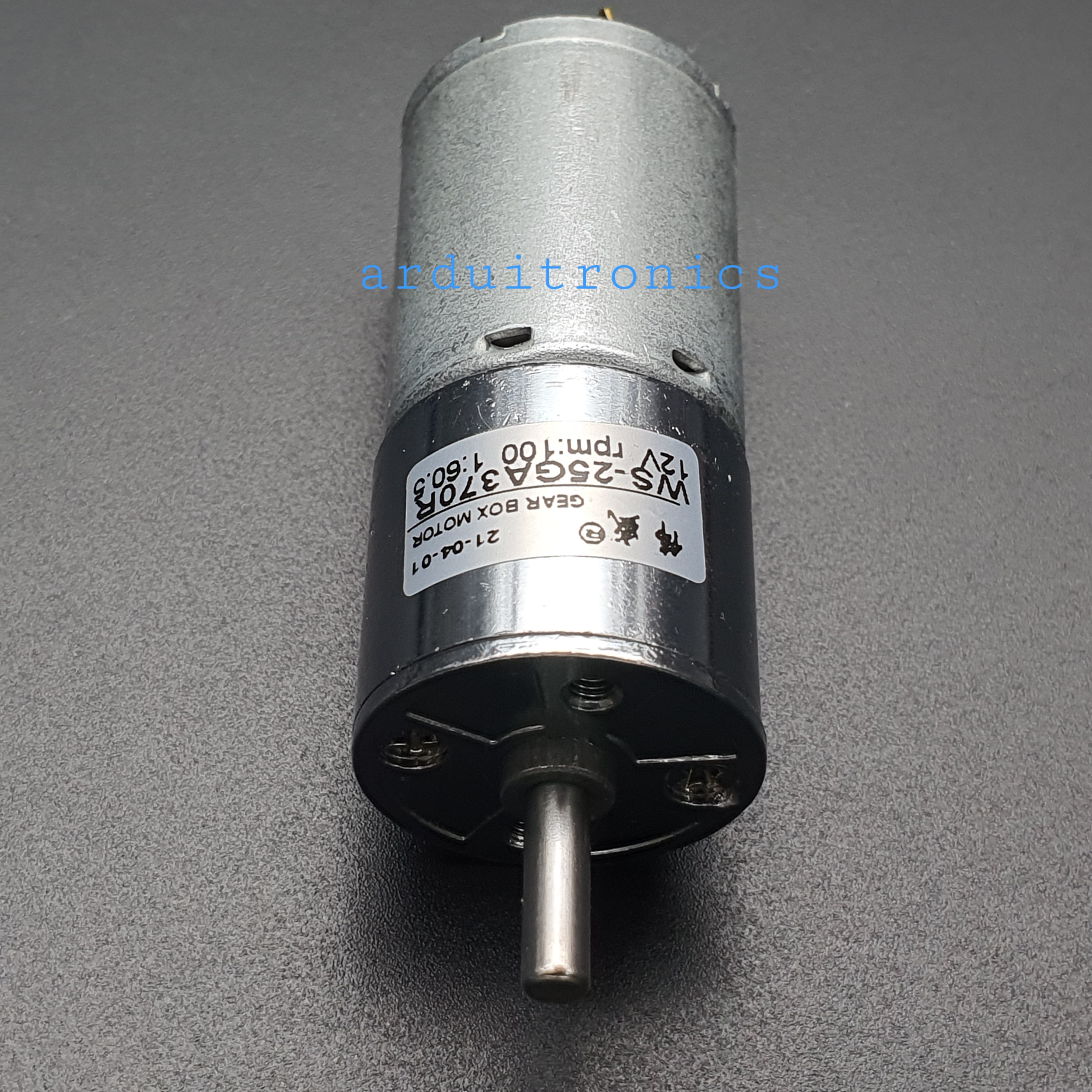 DC Motor Model 25GA370R มอเตอร์เกียร์ แกนกลาง รุ่น25 DC 12V:100RPM 25GA370R-12V-100