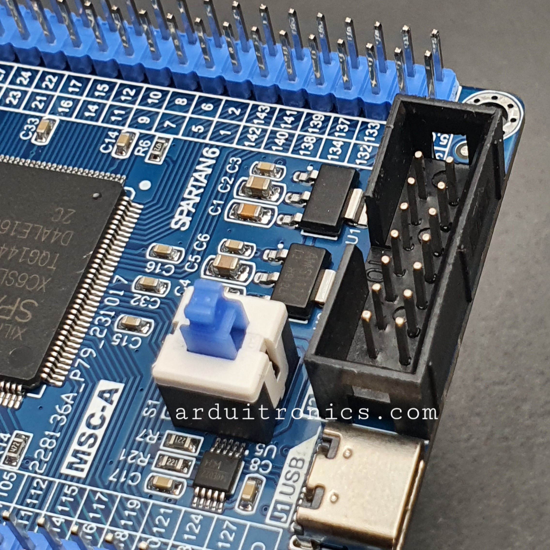 Xilinx Spartan-6 FPGA Development Board (XC6SLX9-2TQG144C) แถมสาย USB และ jumper