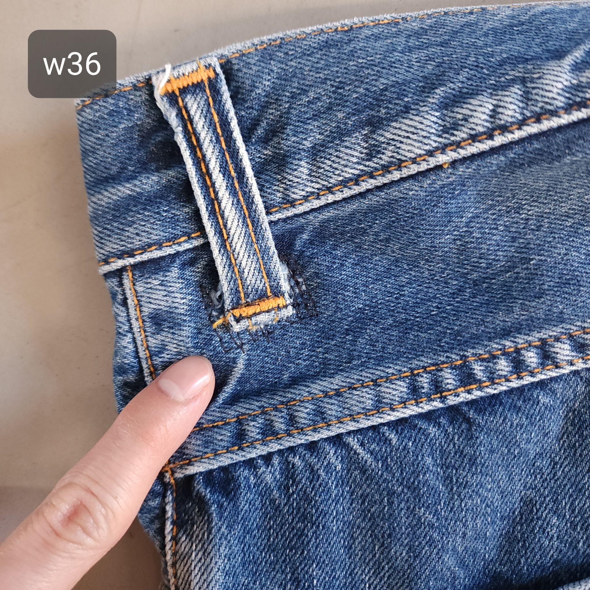 [DEFECT] Sleepy Sixten Celestial Orange ยีนส์ฟอก ขาสั้น Nudie ของแท้ 100%