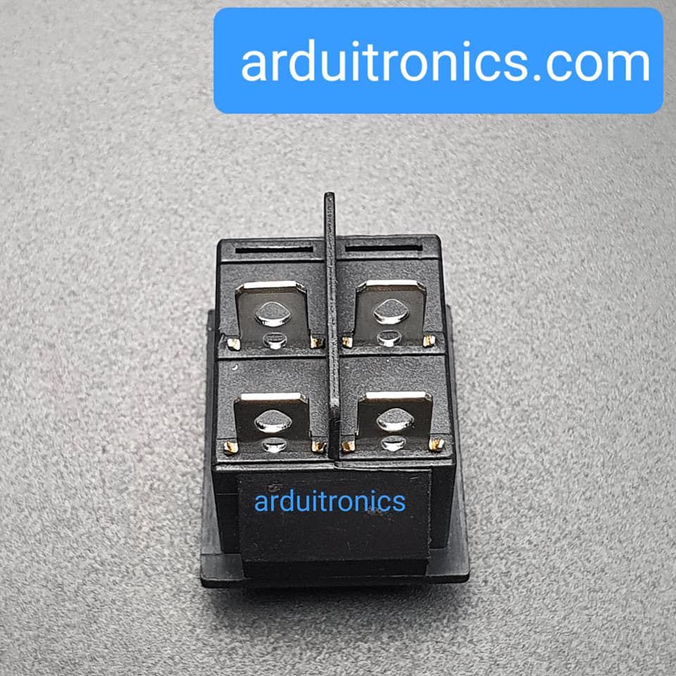 สวิตช์เปิดปิด KCD4 250VAC 15A High Current Switch 15A 250VAC สีเขียว