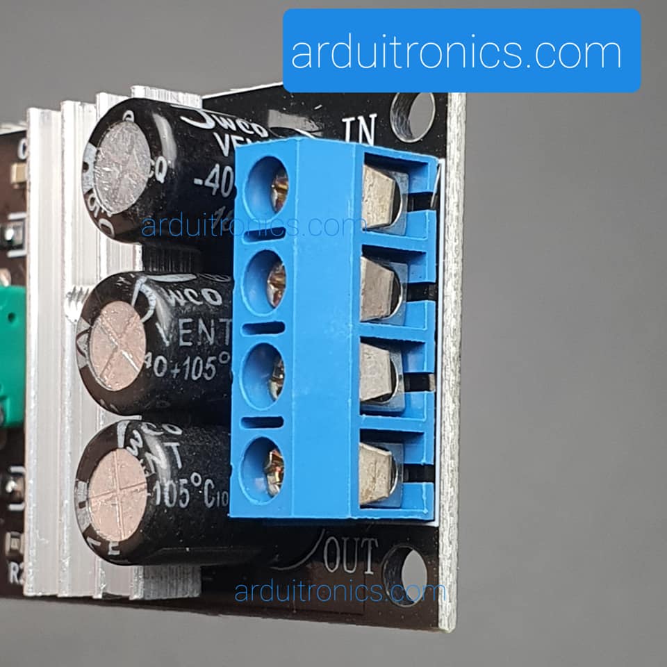 PWM DC Motor Speed Control 6-28Vdc 3A Module (มีปุ่มหมุนปรับความเร็วติดอยู่กับโมดูล)