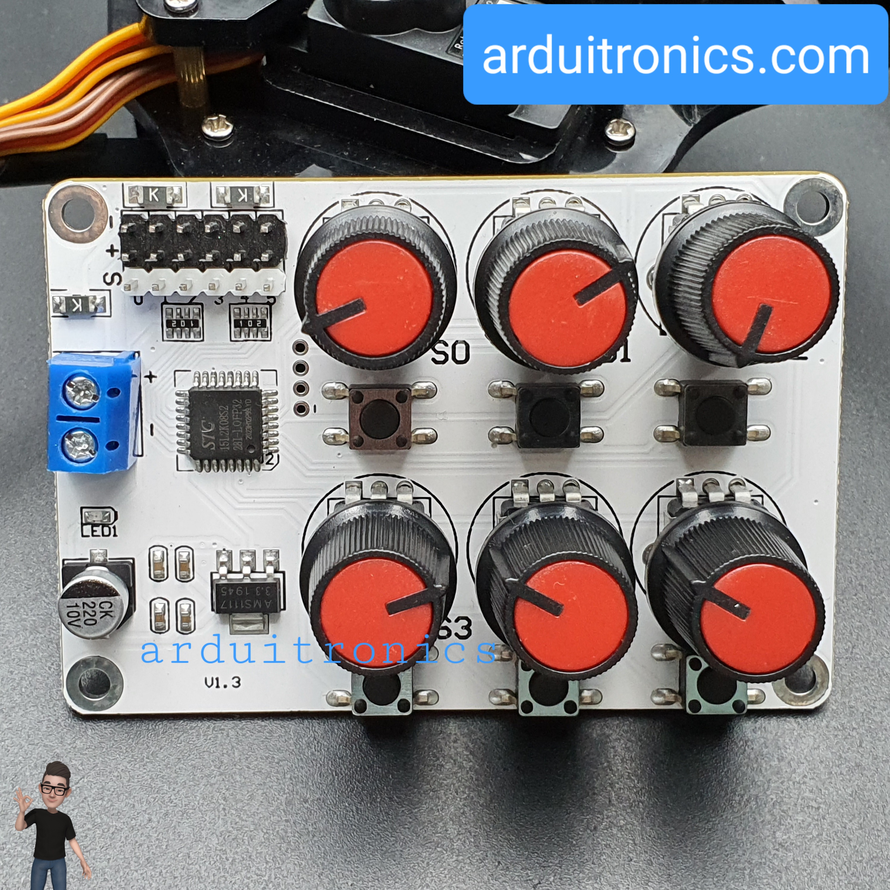 Robot Hand (Right) Kit ประกอบให้แล้วพร้อมใช้