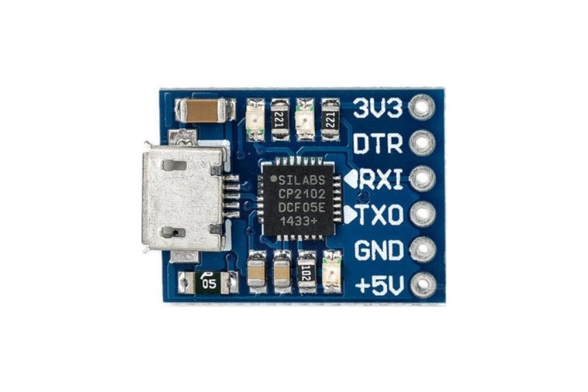 micro USB to TTL Serial Converter (ชิบ CP2102) for Arduino Pro mini / Lilypad (แถม pin header)