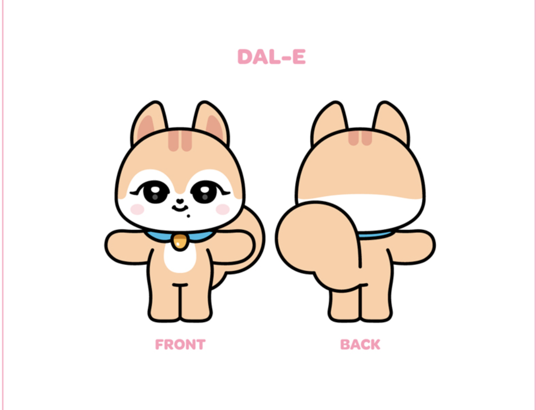 IVE - IVE CHARACTER PLUSH DOLL <MINIVE>. แบบ DAL - E ส่ง เรือ