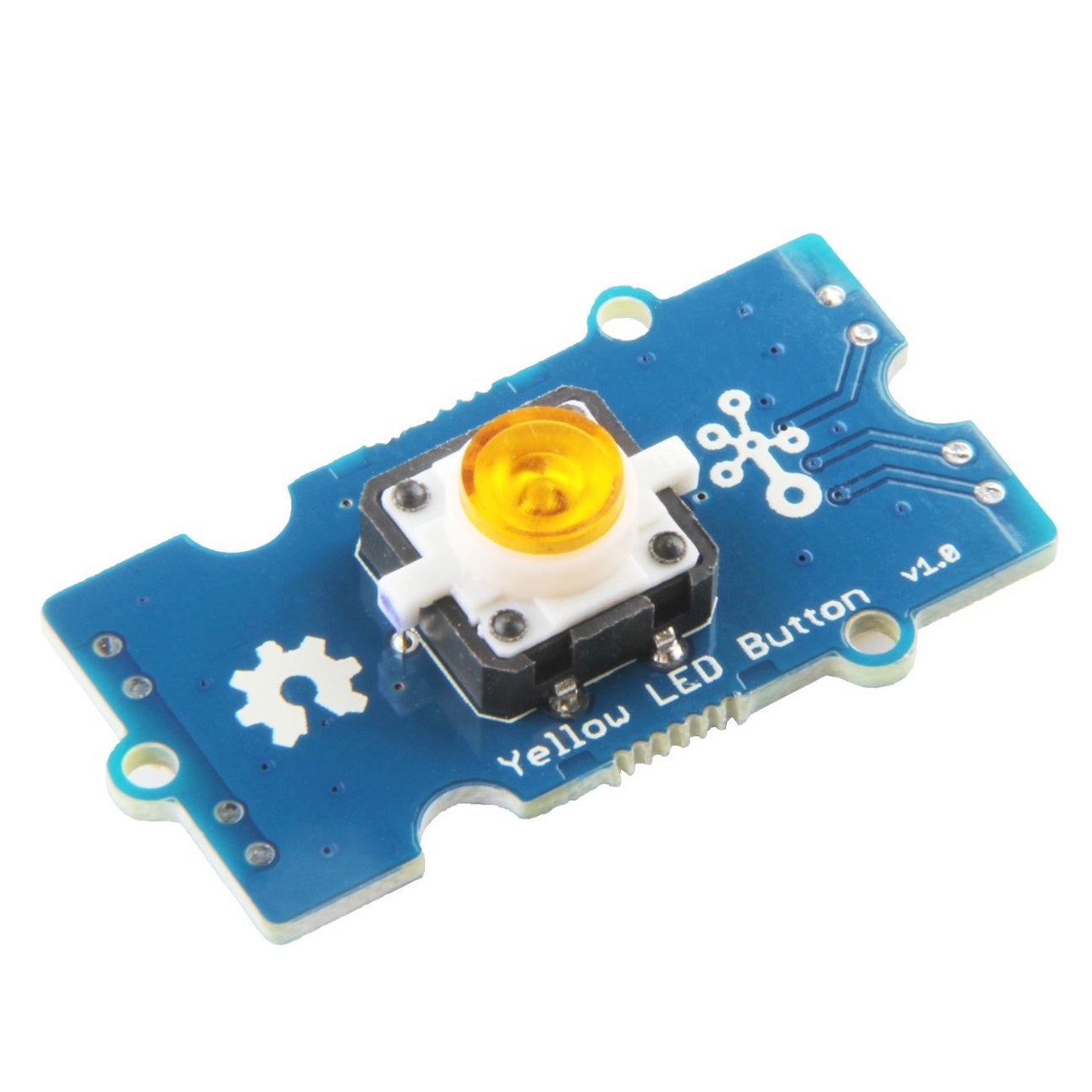Grove - Yellow LED Button (ของแท้จาก SeeedStudio, GD)