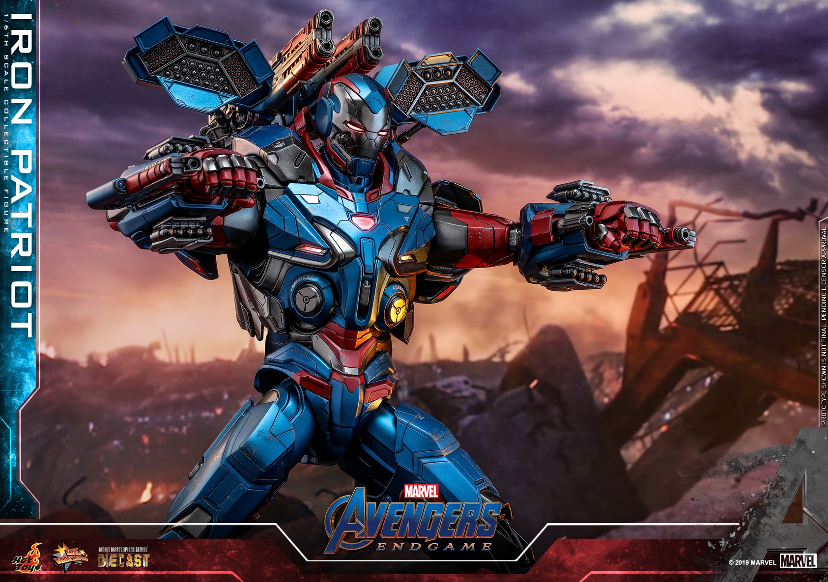 "Pre-Order" Hot Toys Avengers: Endgame - 1/6th scale Iron Patriot Collectible Figure
