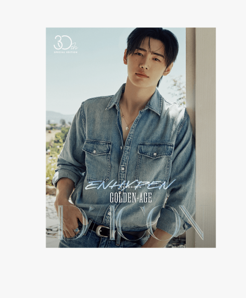 Enhypen -DICON VOLUME N°30 ENHYPEN GOLDEN AGE-(A-type) - SUNGHOON . - ส่งเรือ