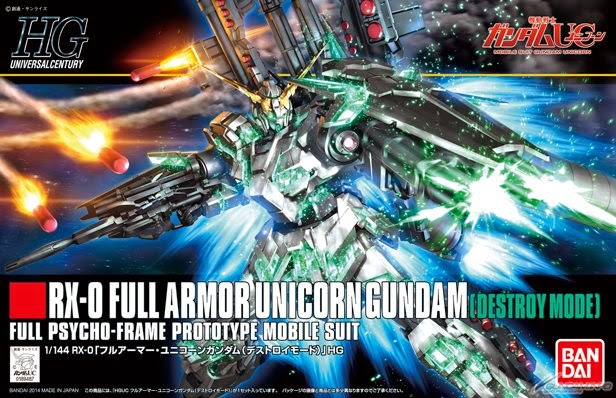 HGUC 1/144 RX-0 Full Armor Unicorn Gundam (Destroy Mode)