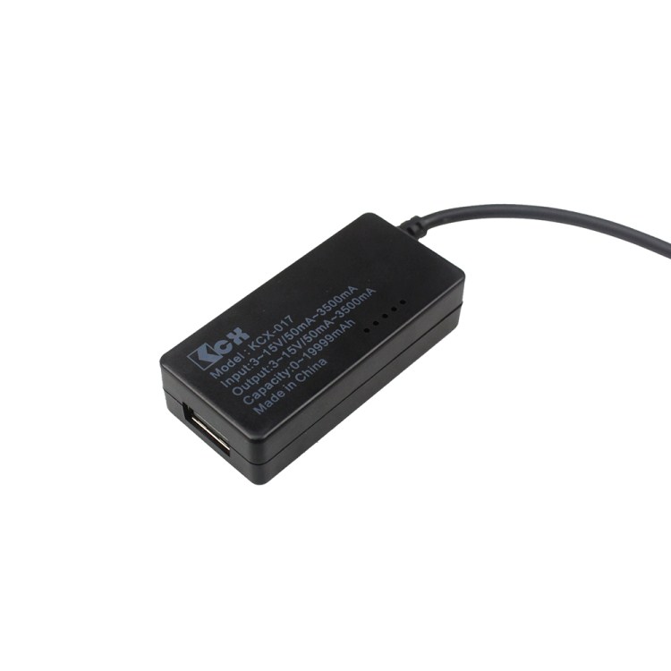 USB Charging Current/Voltage/Power Tester and Analyzer (แบบมีสาย) Black USB LCD Voltage Current Detector