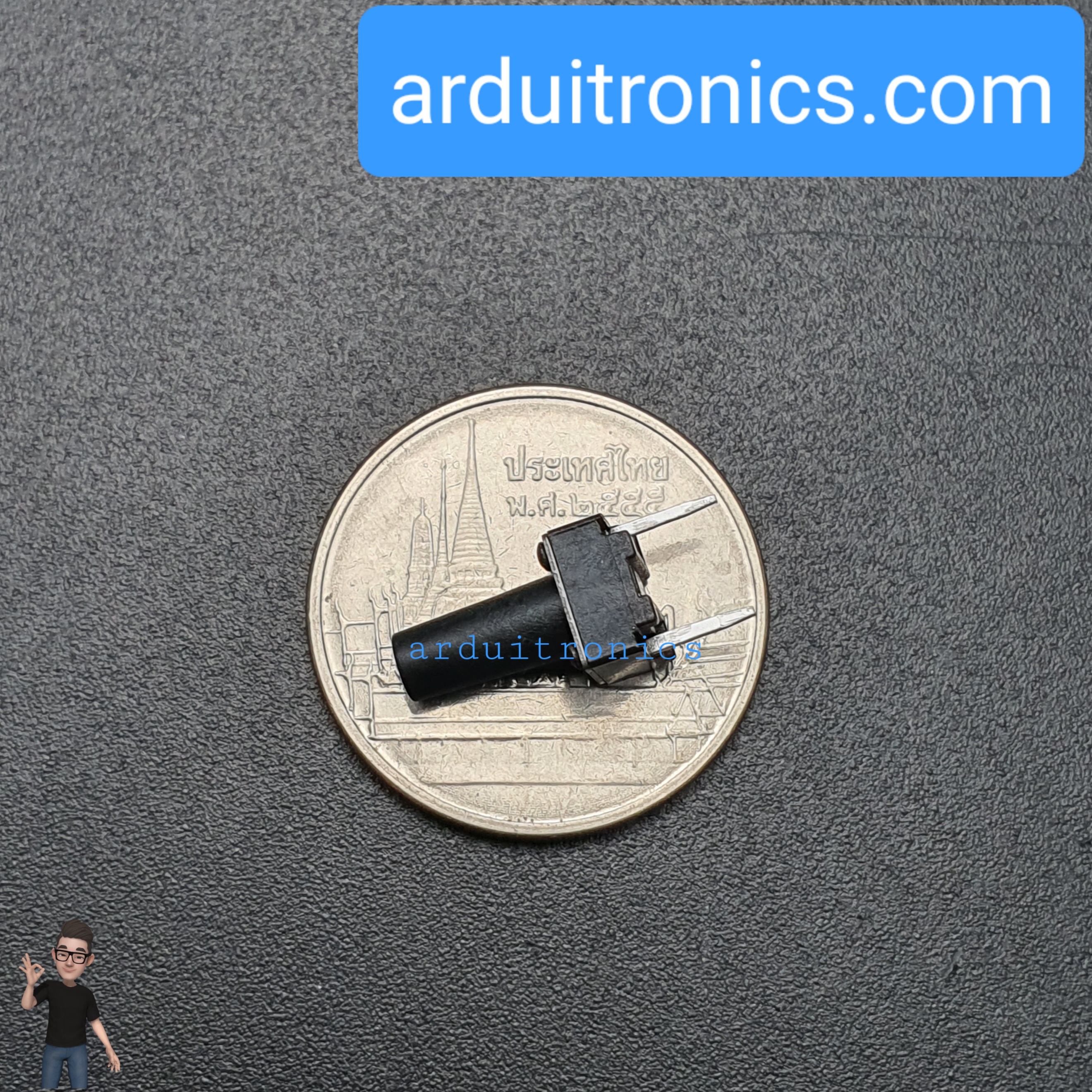 Tact Switch 6X6x11mm ไมโครสวิตช์ กดติดปล่อยดับ 2 ขา (หัวกลม)