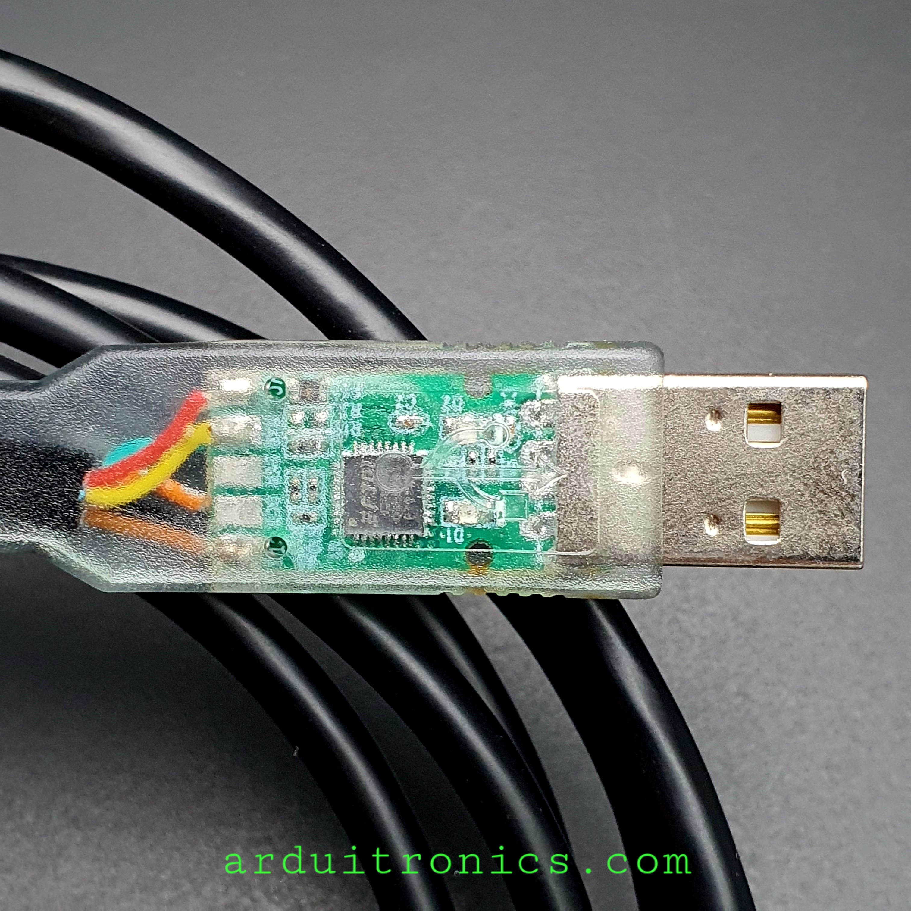 FTDI Chip, 3.3V TTL USB to UART Cable - TTL-232RG-VREG3V3-WE