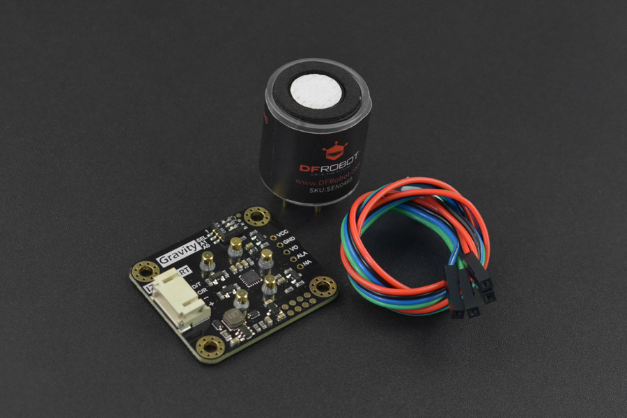 Gravity: Factory Calibrated Electrochemical Oxygen / O2 Sensor (0-25%Vol, I2C & UART) แท้จาก DFRobot