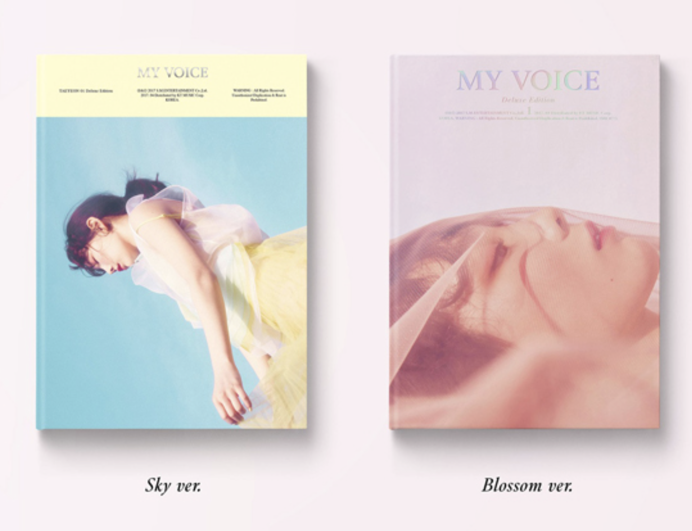 Tae Yeon แทยอน - Album Vol.1 [My Voice] (Deluxe Edition)แบบ set 2 หน้าปก Blossom ver และ sky ver