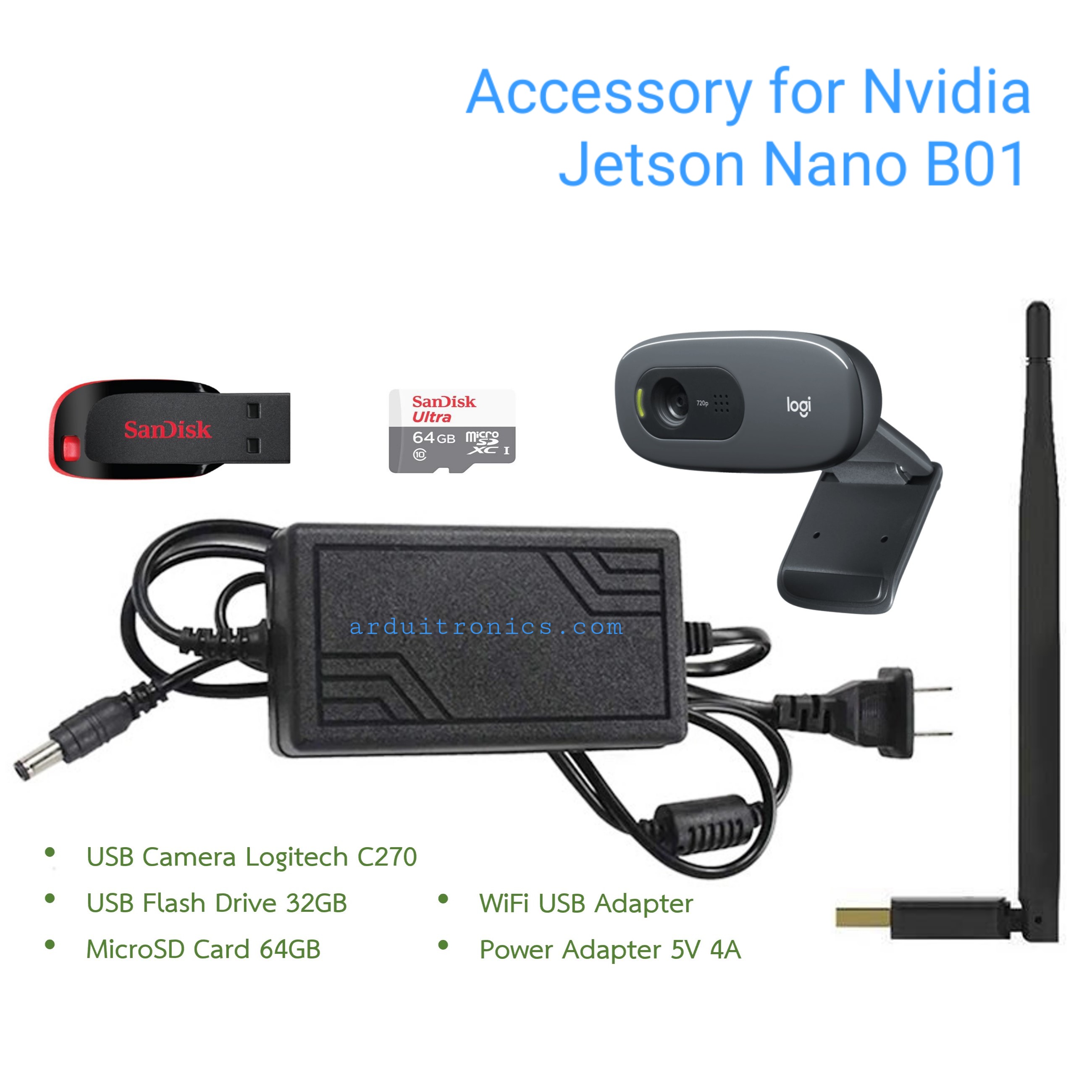 ชุดอุปกรณ์เสริม Nvidia Jetson Nano B01
