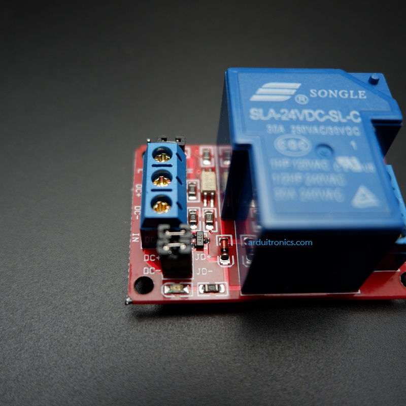 30A 24VDC Power Relay Coil ( High/Low Level Trigger )