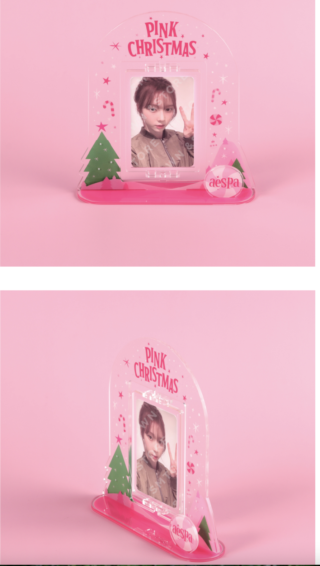 aespa -2023 PINK CHRISTMAS -Acrylic Stand ระบุชื่อ ที่ต้องการ