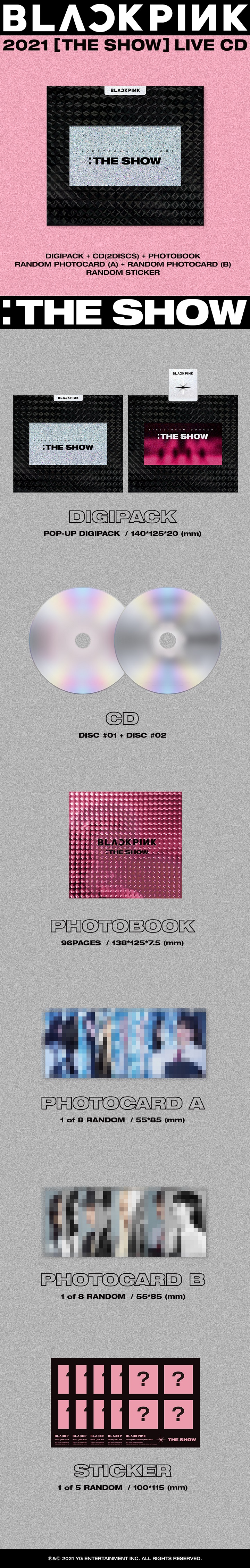BLACKPINK - BLACKPINK 2021 [THE SHOW] LIVE CD แบบ ได้ของแถม yg พร้อมส่ง