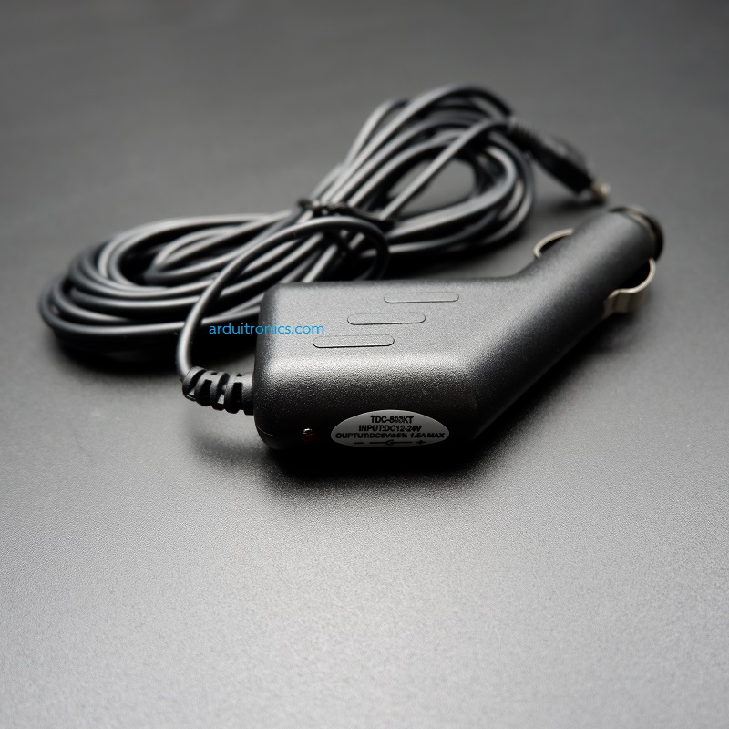 สาย Mini USB Charger มีหัวต่อเสียบกับที่เขี่ยบุหรี่ในรถ (ยาว 3.5 เมตร)