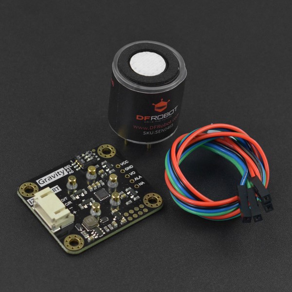 Gravity: Factory Calibrated Electrochemical Oxygen / O2 Sensor (0-25%Vol, I2C & UART) แท้จาก DFRobot