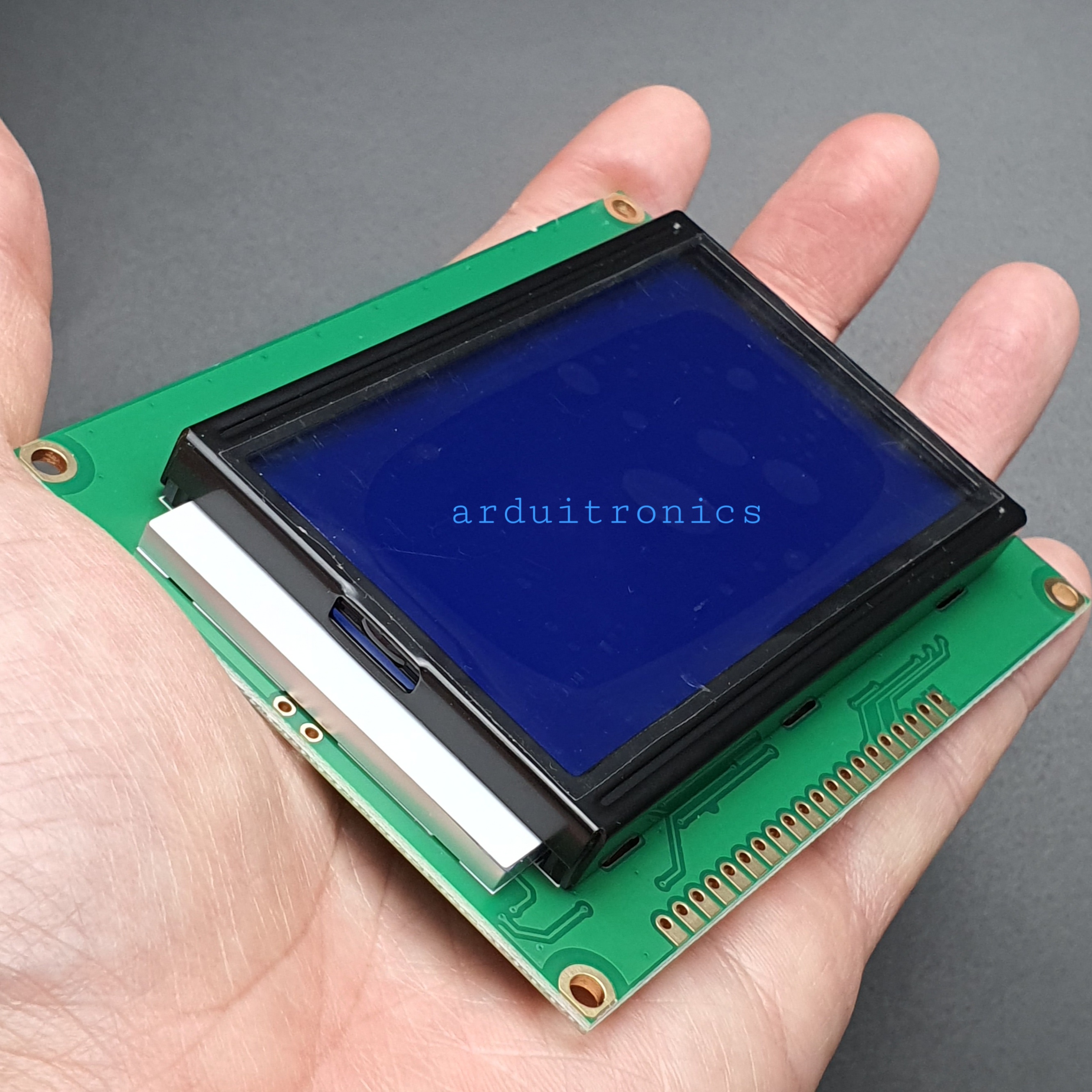 LCD Display Module 128x64 (12864) Graphic Matrix LCD with Blue Backlight (3.3V)