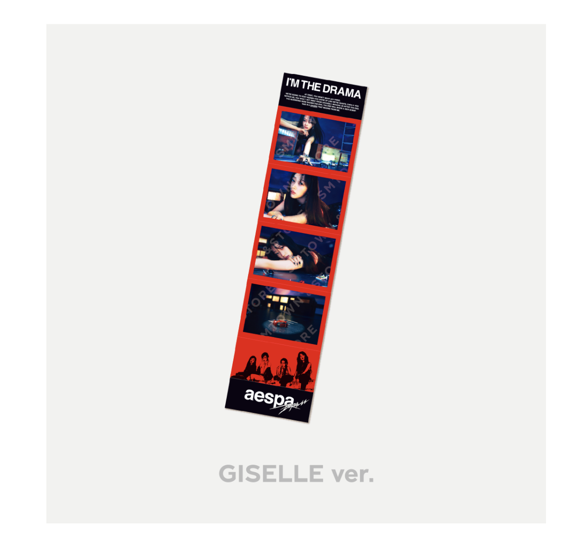 aespa WEEK – DRAMA CITY md ของสะสม - Removable Sticker ระบุชื่อที่ต้องการ