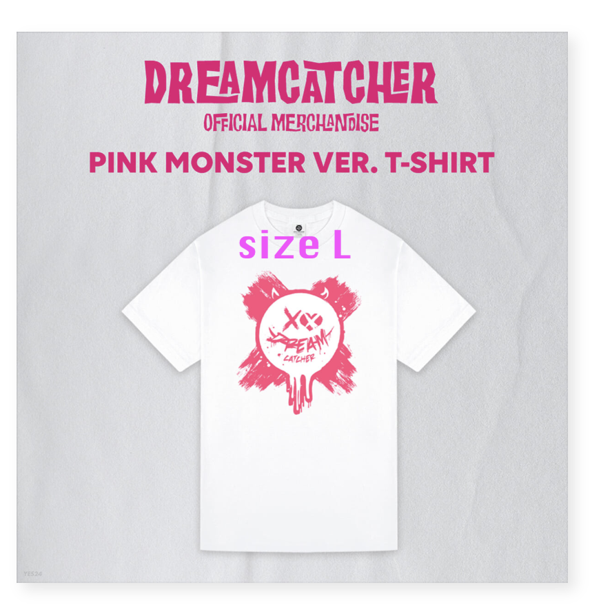 DREAMCATCHER - OFFICIAL MERCHANDISE - T-SHIRT เสื้อ แบบ PINK MONSTER ver. ขนาด size L - ส่ง เรือ
