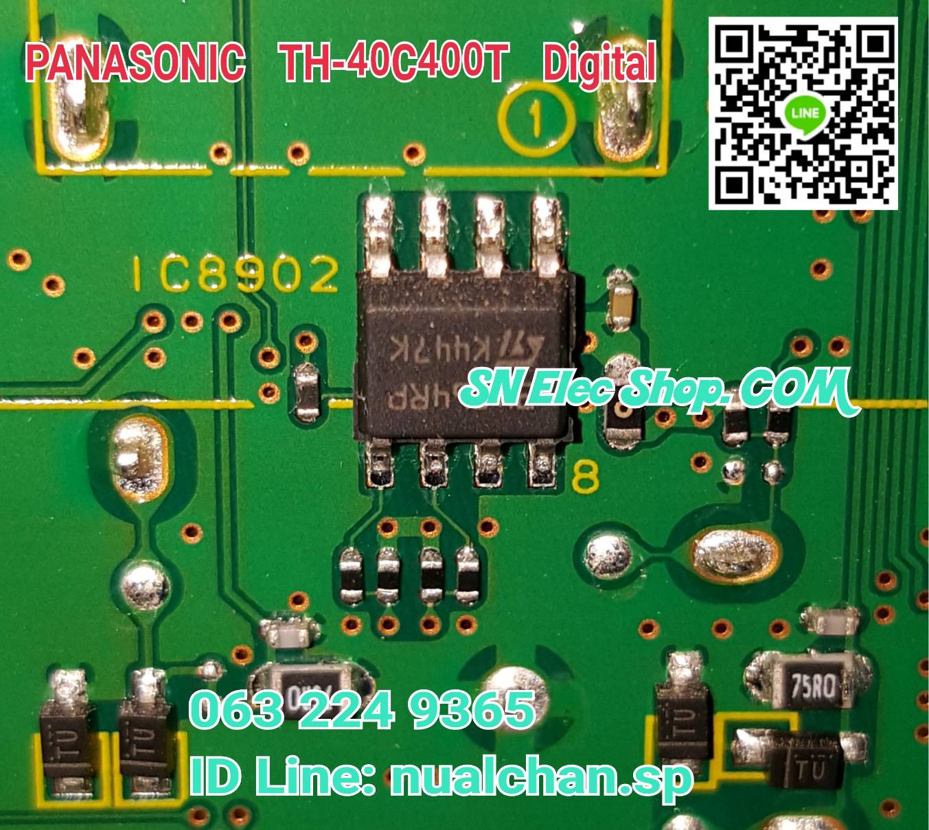 IC Firmware PANASONIC รุ่น TH-40C400T Digital ตำแหน่ง IC8902