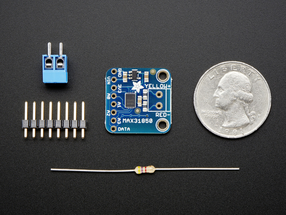 Thermocouple Amplifier MAX31850K with 1-Wire Breakout Board By Adafruit