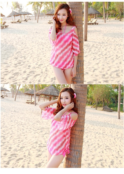 ***พร้อมส่ง***บิกินี่ชุดว่ายน้ำ set 3 ชิ้น (three pieces) สวยเหมือนแบบค่ะ