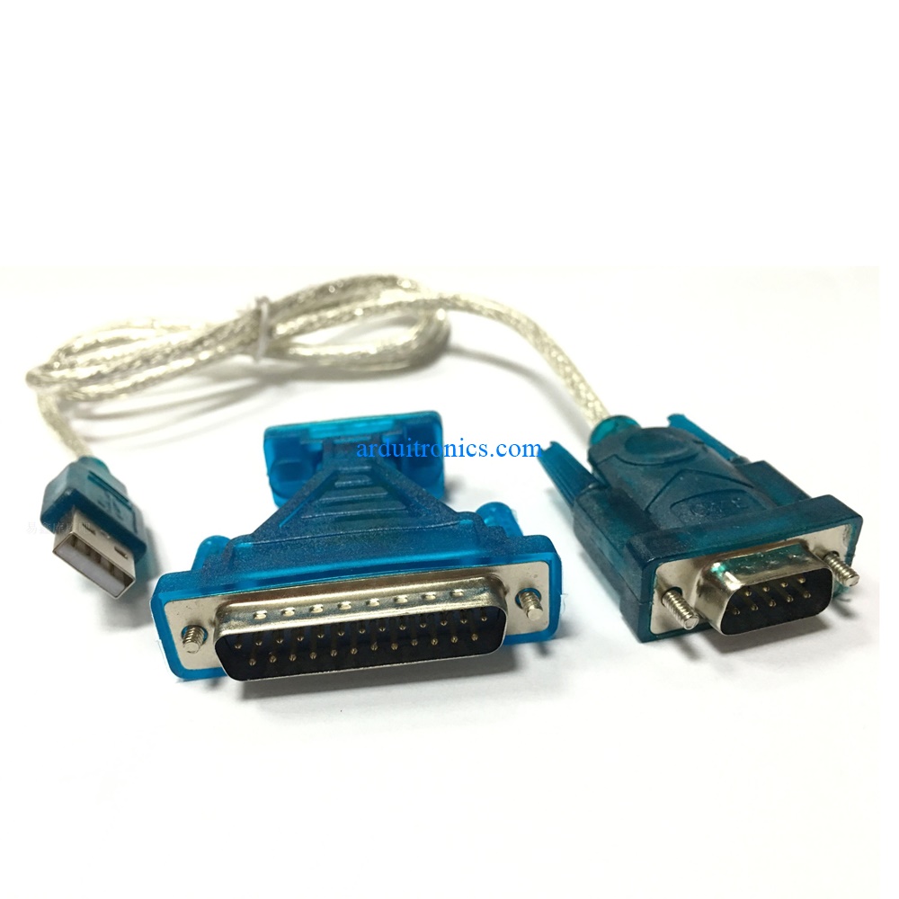 USB to RS232 9 Pins Serial DB9 Female to DB25 MaleConversion Head Adapter