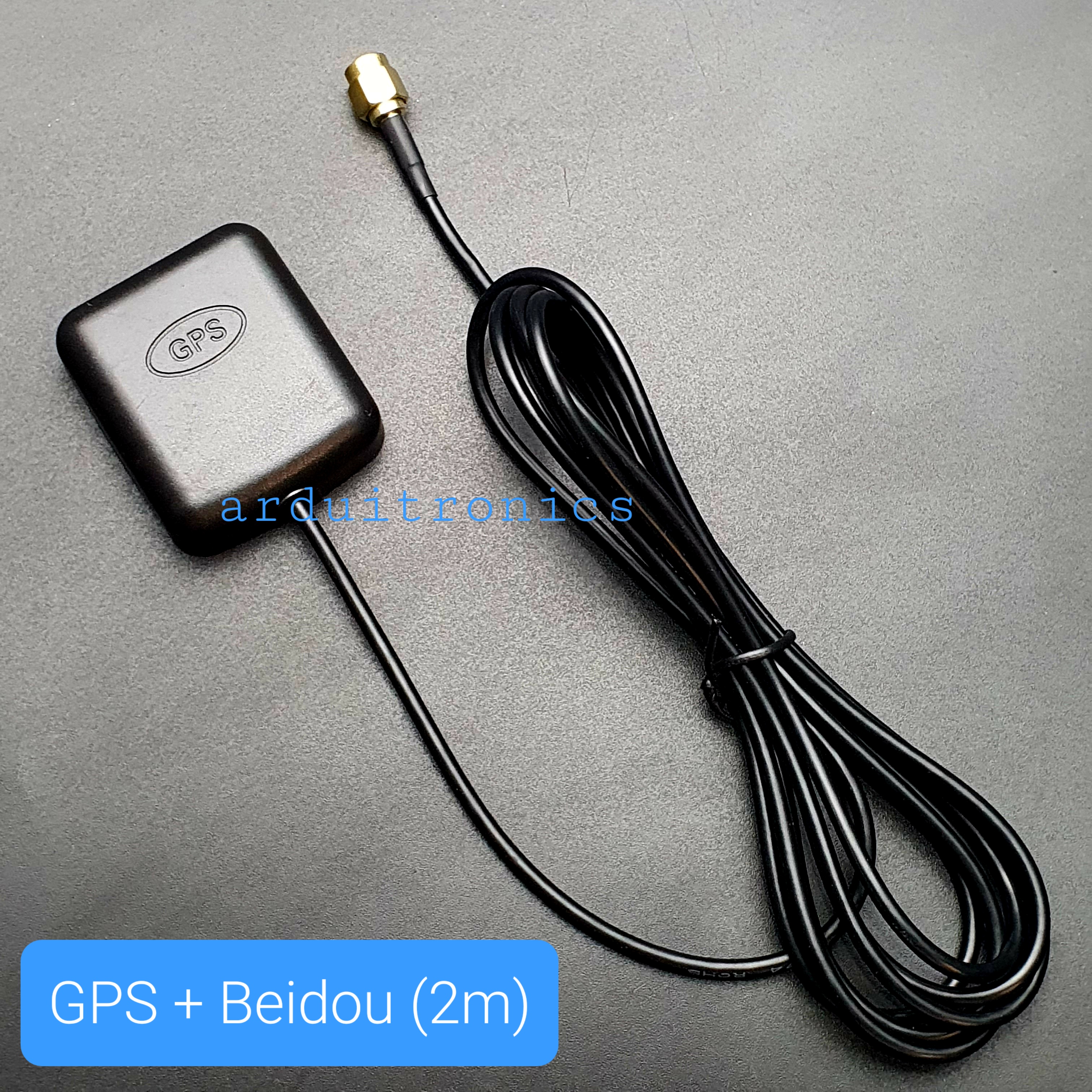 Dual-mode GPS Active Antenna + Beidou Active Antenna - Magnetic Mount (2 meter)