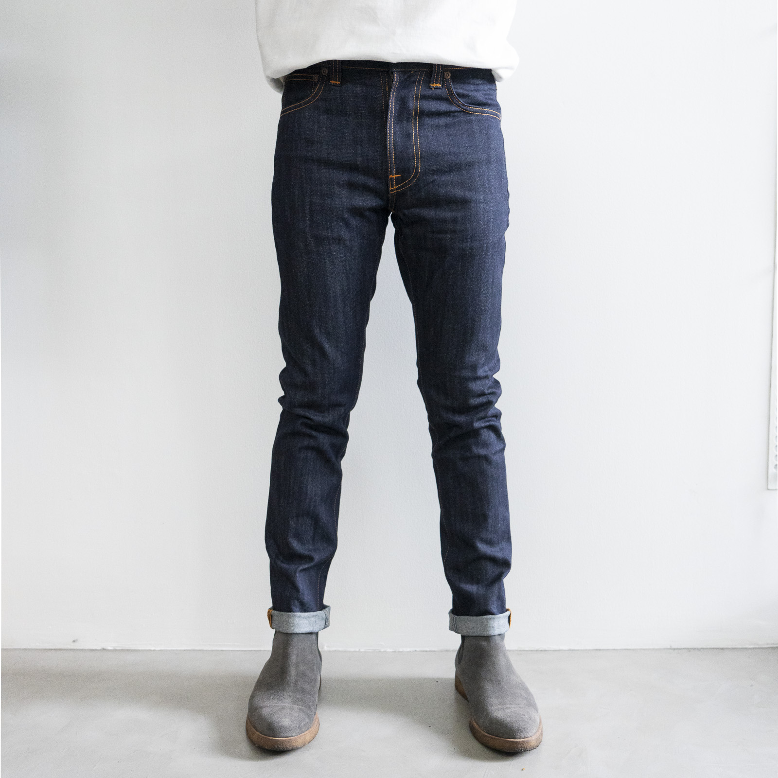 *Lean Dean Dry Ecru Embo [ผ้าดิบ]