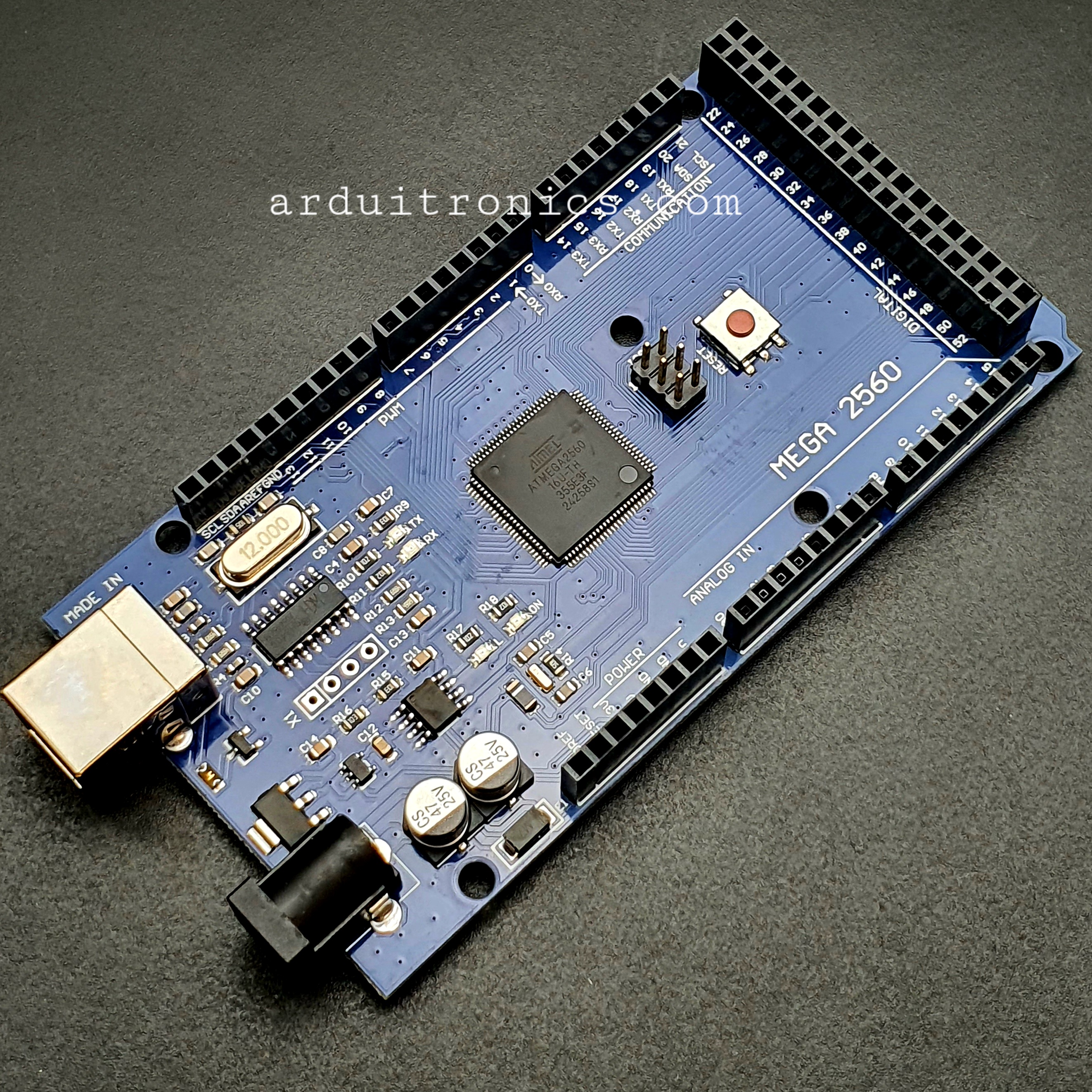 Arduino MEGA 2560 R3 รุ่นใช้ชิป CH340 (แถมสาย USB)