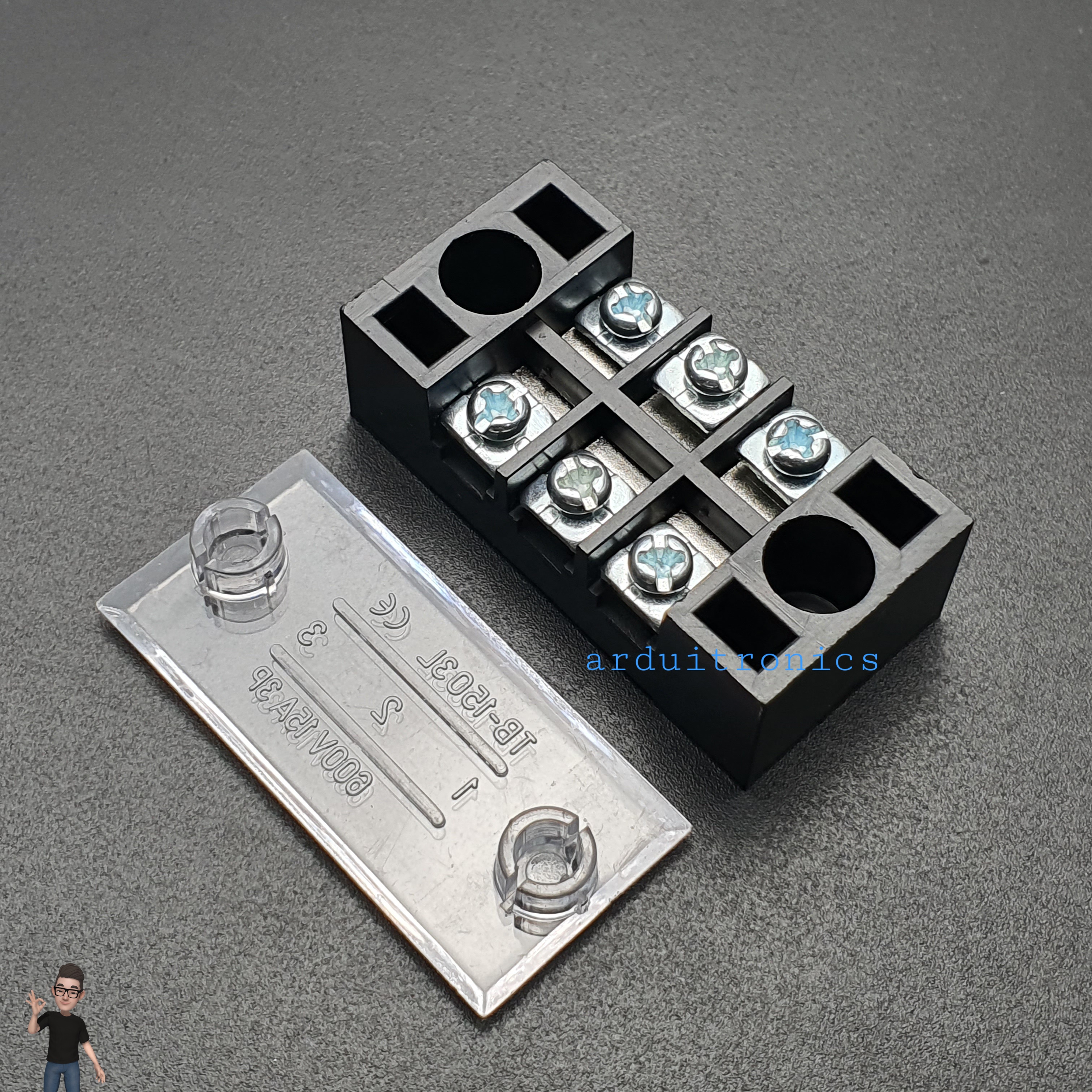 ขั้วต่อ Terminal Block TB-1503L (15A) แบบ 3 ช่อง