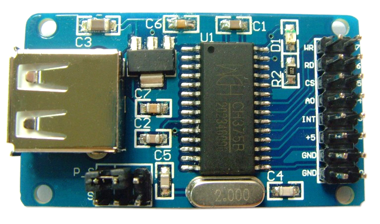 CH375 Module 51 Read U Disk USB Communication