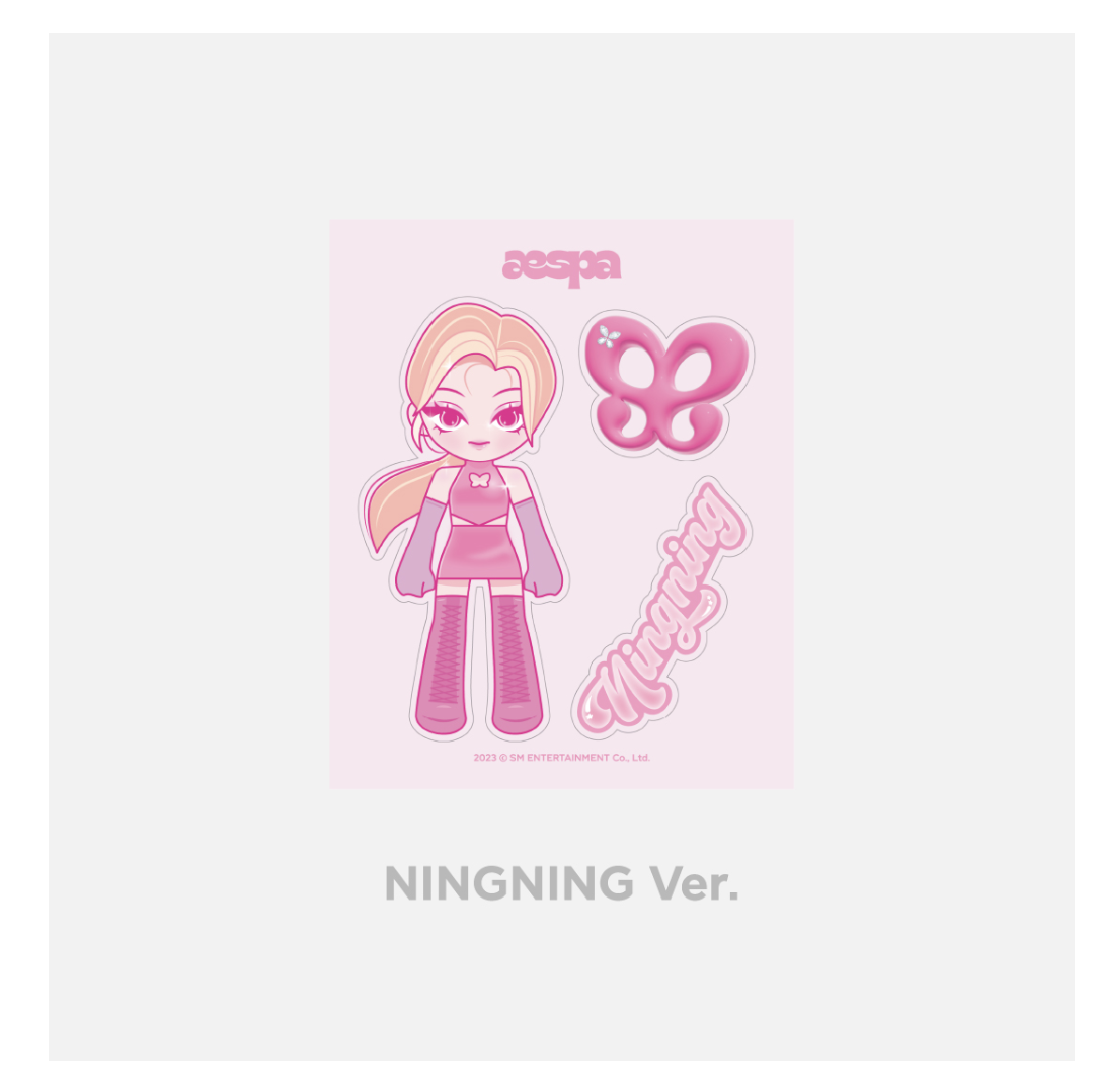 aespa -[Come to MY illusion] - pop u p - Luggage sticker แบบ Ningning