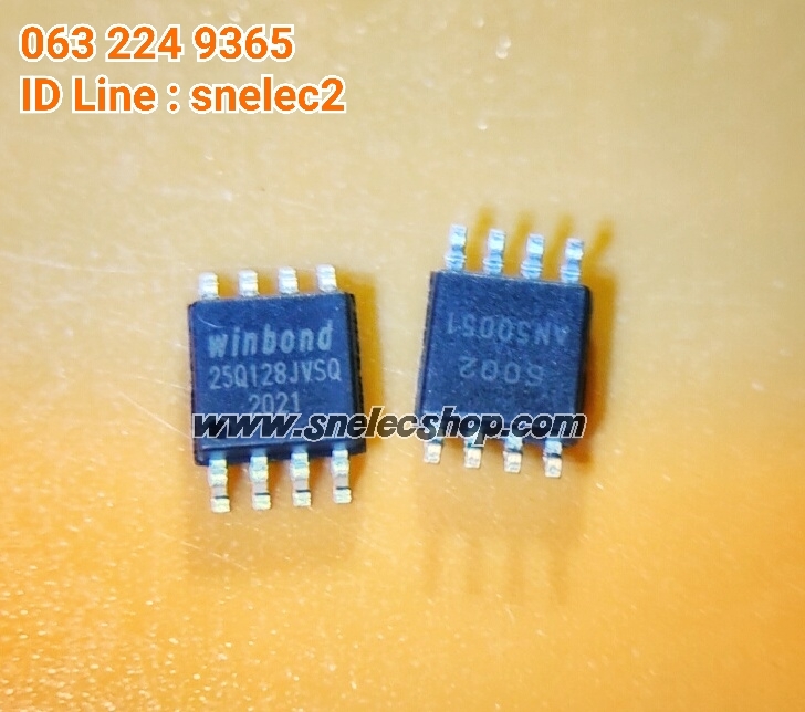 IC MEM ตัวเปล่า ไม่มีข้อมูล ยี่ห้อ Winbond เบอร์ 25Q128JV
