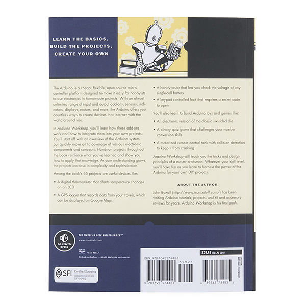 หนังสือ Arduino Workshop (370 หน้า) 65 Projects