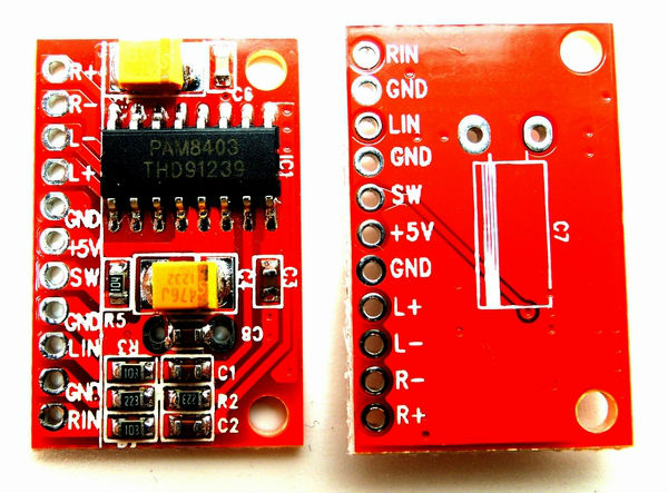 PAM8403 Super Mini Digital Amplifier Board 3W Dual Channel